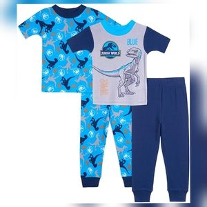 NEW Jurassic World Park Boys 4 pc Cotton Pajama, 3T